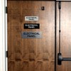 Electrical Panel Door/Wall Sign - Black - Large