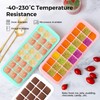 Humbee Ice Cube Tray, Soft Silicone Ice Tray with Lid,