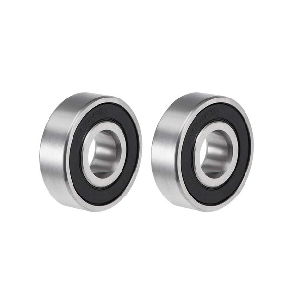 sourcing map 6201-2RS Deep Groove Ball Bearing 12x32x10mm Double Sealed