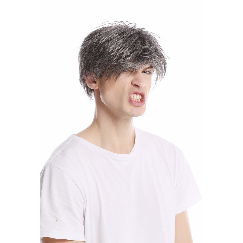 Wig Me Up – GFW387 44 Men's Wig Short wild young Grey Dark grey
