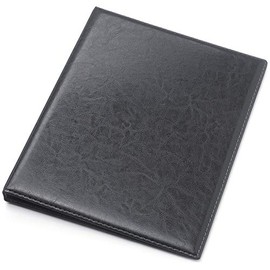 Ring Binder A4 Exquisite 4 Ring Leather Look in Black