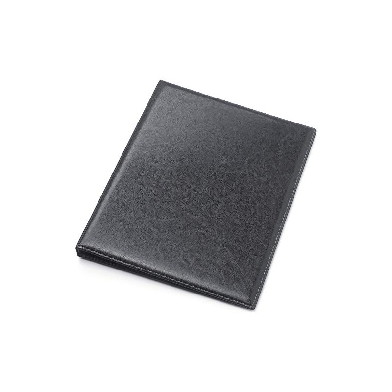 Ring Binder A4 Exquisite 4 Ring Leather Look in Black