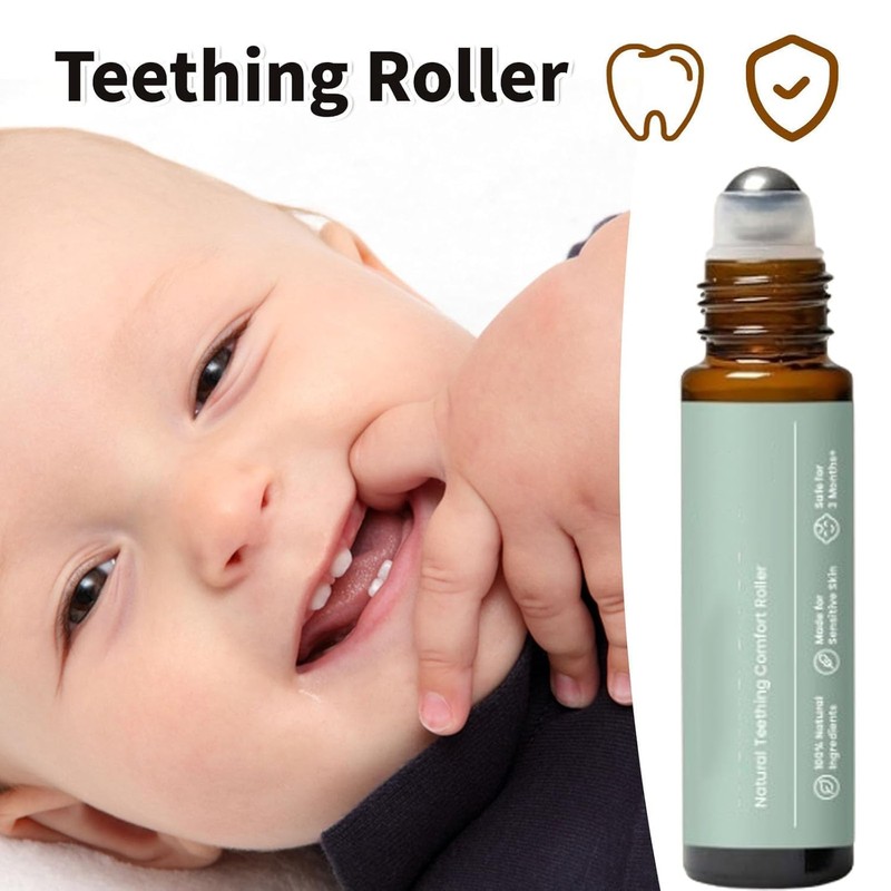 3Pcs Teething Roller, Mamas Teether: Baby Teething Oil Roller, Teething