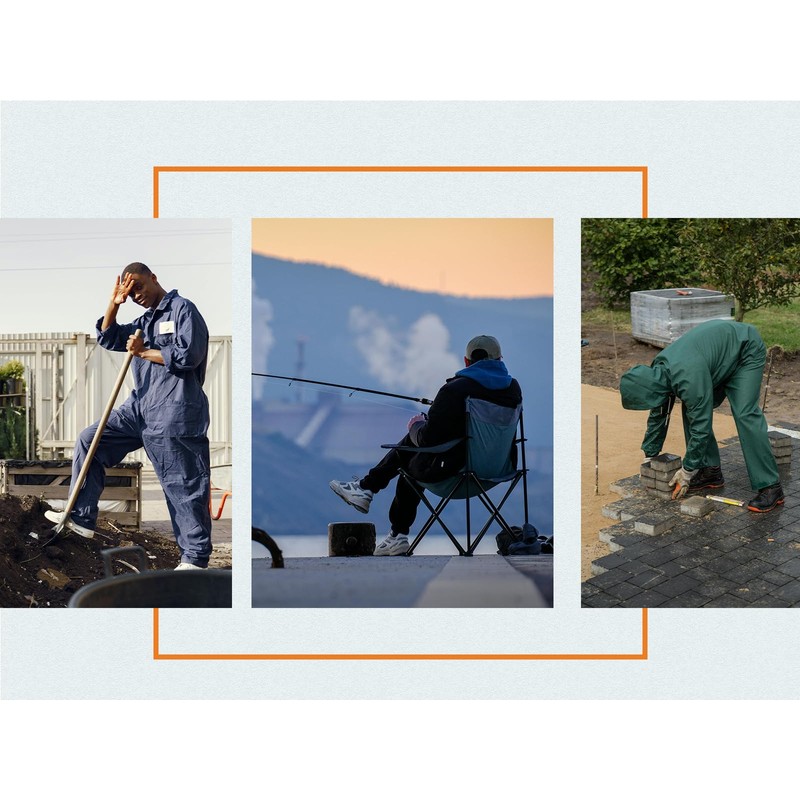 RainRider High Visibility Rain Suits for Men Waterproof Breathable Rain