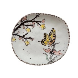 Spectrum Designz Spring Butterfly Appetizer Dessert Candy Trinket Plate Dish 6”