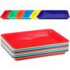 Zonon 24 Pcs Plastic Art Trays 13.3" x 9.8" x