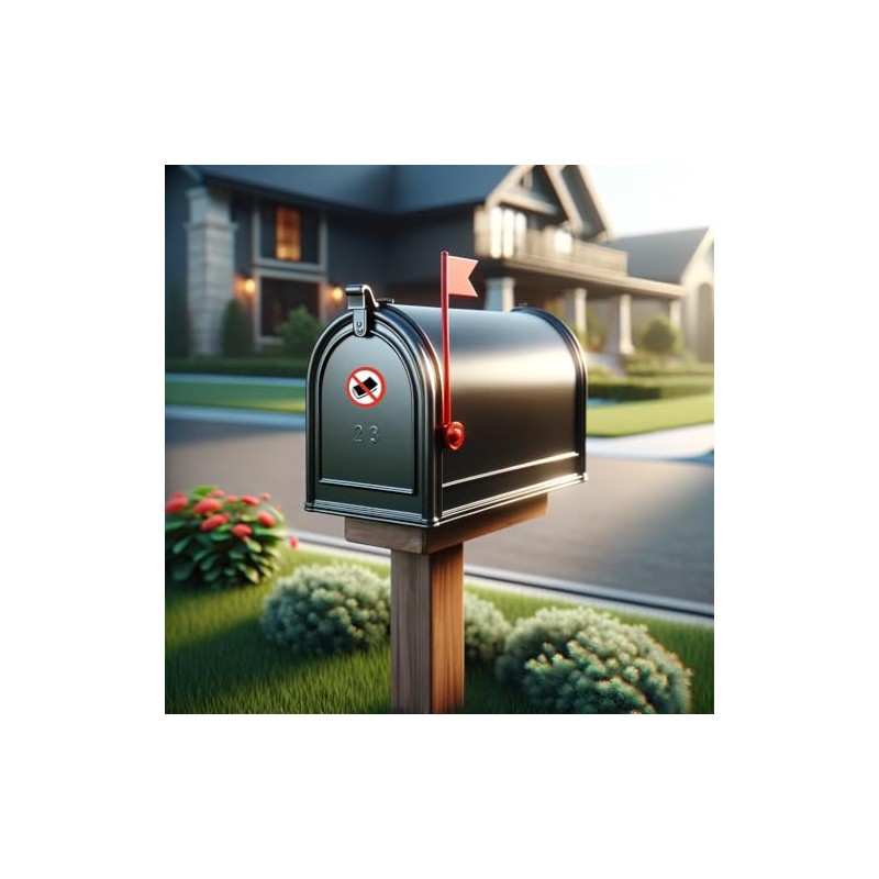 2 Pack/PAQUET DE 2 Autocollants Pas De Publicité Résistant À