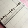 TopHomer 2 Pack Bookmark Rulers, Black and Clear Plastic Page