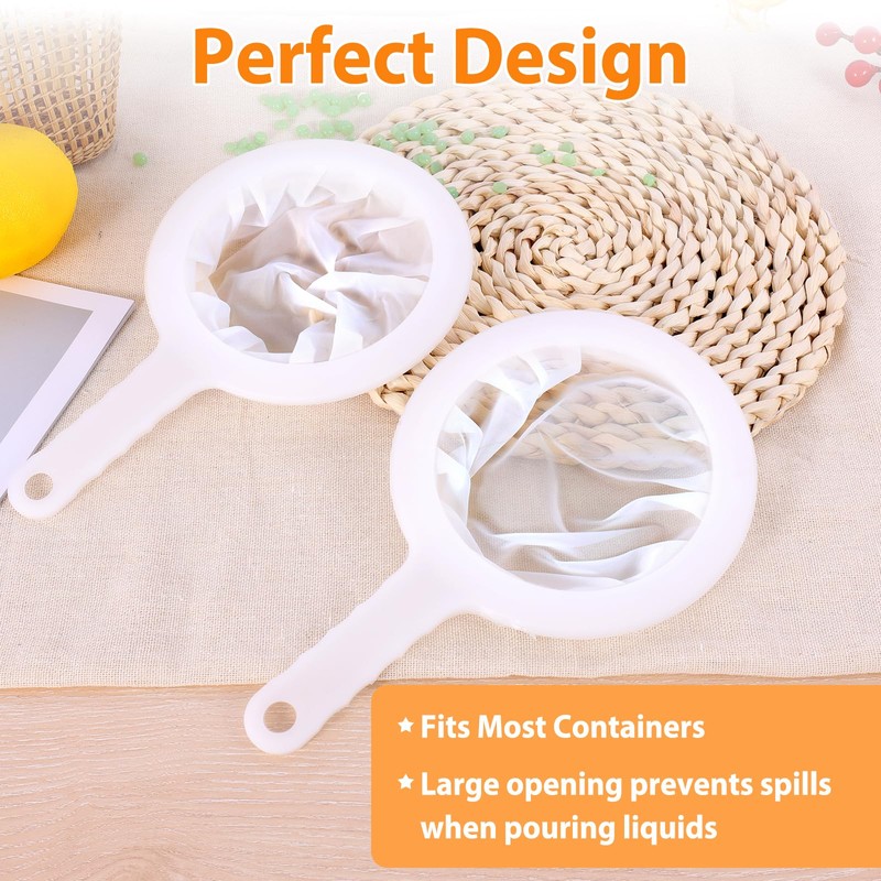 2 Pcs Fine Mesh Sieve, 200/400 Mesh Mesh Strainer, Handheld