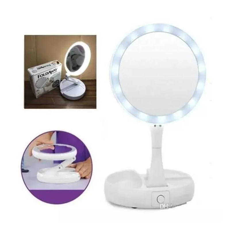 Misorel Espejo Luz Led Maquillaje + 10 Mascarillas Coreanas Facial
