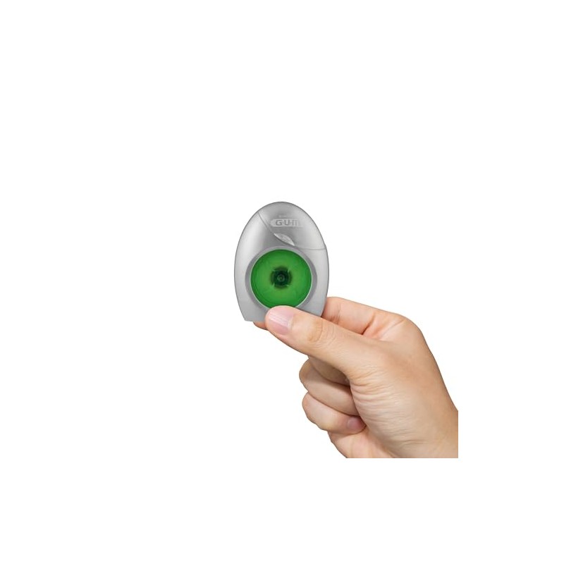GUM - 1840B ButlerWeave Hilo dental encerado, dispensador rebobinable, menta,