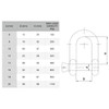 (Pack of 10) Galvanised Steel Shackle 1/4" (6mm), D Links