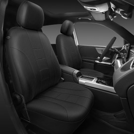 Breathable Seat Covers for Car,Front Seat Covers Airbag Compatible,Washable Seat Covers, Universal Fit for SUVs Sedans Trucks Vans Automotive,Airbag Compatible,2 Black