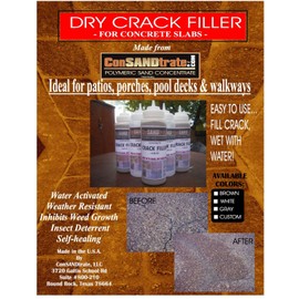 Stained Concrete Crack Filler -Mocha Brown - 3 lb. (Single 32 oz. Bottle)