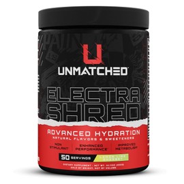 Unmatched, ElectraShred Advanced Hydration Formula, Lemon Lime Sherbet, 50 Servings
