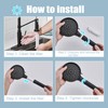 3pcs Replacement Filters compatible with Cobbe Handheld Shower Head Remove