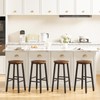 HOOBRO Bar Stools, Barstools Set of 4,Counter Height Barstools, 24.8"