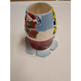 Home Interiors Vtg Home Interiors 2-Piece Holiday Ceramic Decorative Candle Shade & Plate BNIB!