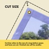 TARP SUPPLY INC Clear Tarp Heavy Duty Waterproof, Vinyl Tarps