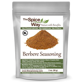 The Spice Way Ethiopian Berbere – Mildly Hot Ethiopian Traditional Spice Blend. No Additives, No Preservatives, No Fillers, just spices we grow in our farm Resealable Bag 2oz