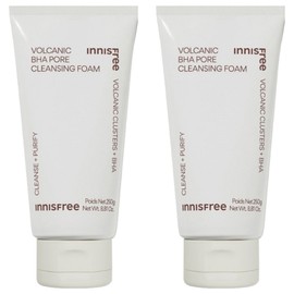 Innisfree Volcanic BHA Pore Cleansing Foam Large Capacity, 250g, 2 Pieces / 이니스프리 화산송이 BHA 모공 클렌징폼 대용량, 250g, 2개