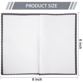 Silver Jewelry Polishing Cloths Jewelry Cleaning Cloth Polish Cloths for Gold Silver Jewelry Coins Watches Silverware 6 x 8 inches Tarnish Remover Keeps Jewelry Shining (10 Pieces)