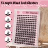 Mayhug Eyelash Cluster, 154 Pieces Cluster Lashes, Natural Look, Wispy