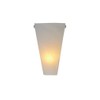 It's Exciting Lighting IEL-4400 Frosted Marble Glass Conical Sconce, Battery