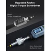 GROWNEER Upgraded Digital Torque Screwdriver, 3.5-70.8 In-lbs/0.4-8 Nm, 1/4'' Drive