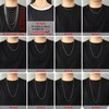 HolyFast Twist Chain Necklace - Stainless Steel Rope Jewelry for