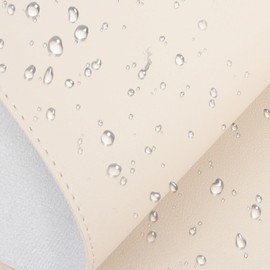 Alfombrilla Beige de Cuero Sintético de Ratón Grande para Escritorio Superficie Lisa, Agarre Seguro y Protección del Escritorio, Portátil y Ligera, para Oficina y Manualidades