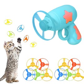 Cat Fetch Toy with 1 Blue Launchers and 10 Colourful Pets
