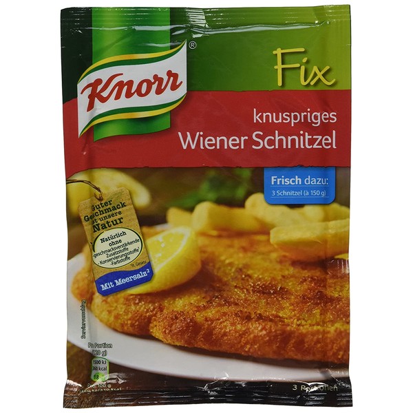 Knorr Fix crispy Wiener schnitzel (knuspriges Wiener-Schnitzel) (Pack of 4)