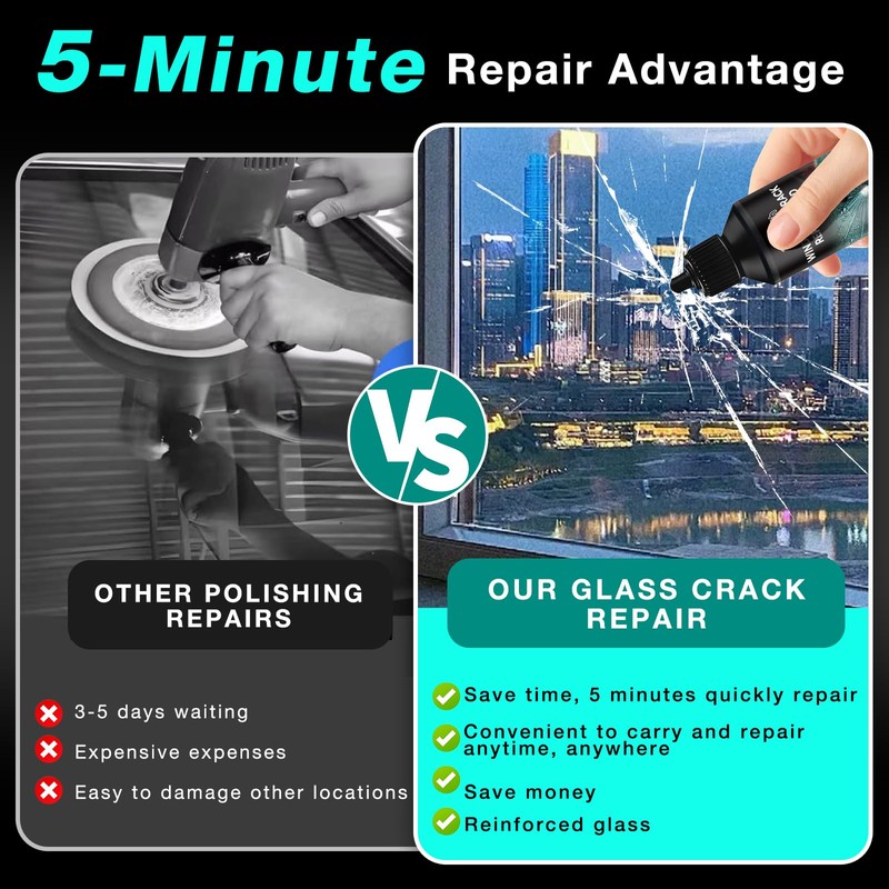 Windshield Repair Kit - 2026 Latest Upgrade Nano Glass Crack