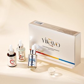 YIKAVO Facial Essence Nourishing Skincare Set,Hyaluronic Acid Facial Serum: Boosts skin elasticity for a firmer, younger look.Vitamin C Facial Serum: Firms, brightness, and evens skin tone.A-Alcohol Facial Serum: Reduces melanin and balances keratin. - S