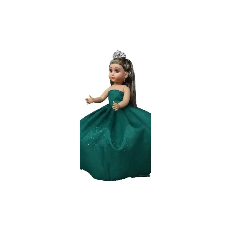 Muñeca Quinceañera Xv 15 Lacio Verde Botella