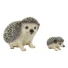 Set Of 2 Wildlife Animals Realistic Mother Hedgehog With Baby