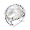 The Pearl Source Genuine White Cultured Mother of Pearl &