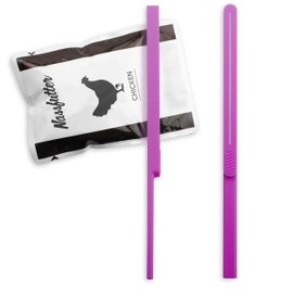 Pack of 2 – Bag Squeezer | Scraper / Squeezer for Wet Food Bags | Purple | Dishwasher Safe Emptying Aid for Wet Food in Sauce or Jelly | Empty the Bags without Residual