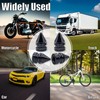 MEAJOO 4PCS Spiked Style Tire Valve Stem Caps, Corrosion Resistant,