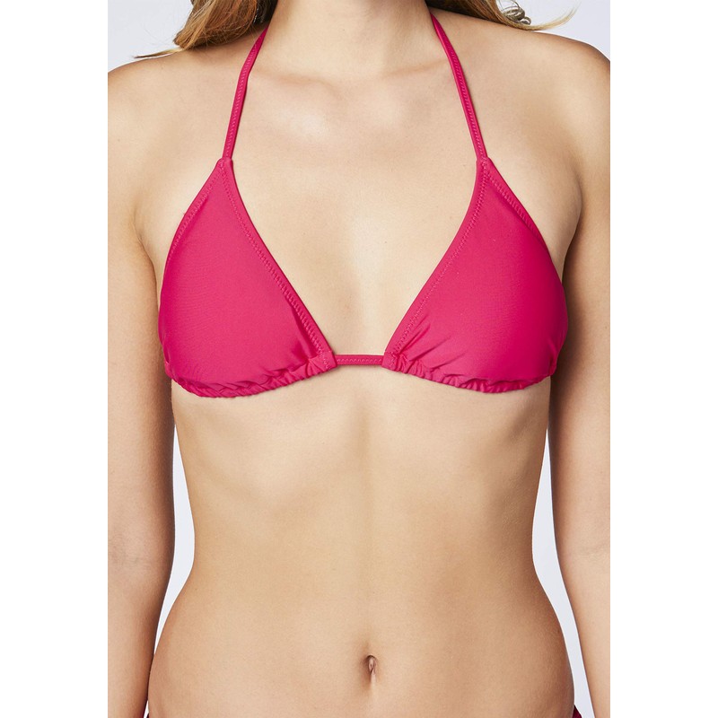 Chiemsee Women's Plain Bikini Top, Bright pink