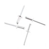 Supertool HA0892F Rivets Aluminium Pop Rivets Large Flange, Open-End Dome