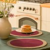 Noctiflorous Round Braided Placemats Set of 8 Table Mats 15