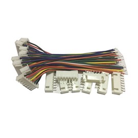 8 PCS 7 PIN JST XH Female Connector on One Side - 100mm 1007 26 AWG & 8 PCS 7 PIN JST XH Male Connector