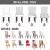 Qubjus Chair Covers for Dining Room Set of 4 Stretch