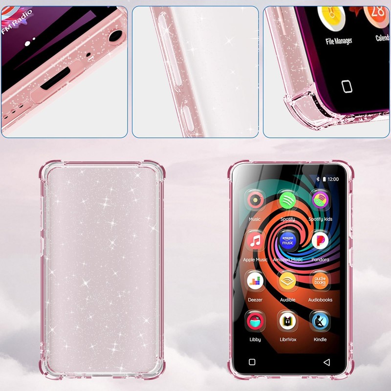Aippdo Case for innioasis G1 G3 Mp3 Player,TPU Clear Cover