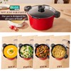 5qt Pasta Pot with Strainer Lid, Cast Aluminum Stockpot Multipot,