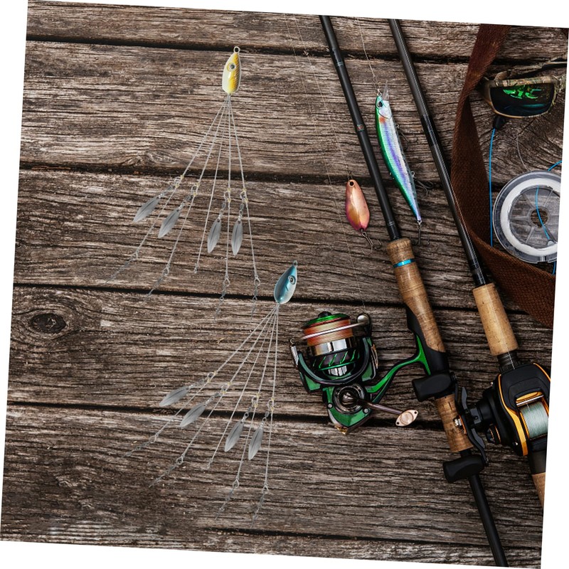 KOMBIUDA 3pcs Vivid Sinking Hooks for Salt Water Fishing Artificial