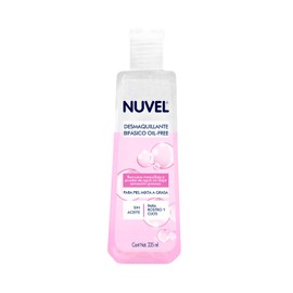 Nuvel Desmaquillante Bifasico Oil Free para Piel Mixta y Grasa, 235 ml