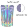 RIGHTPAK Holographic Stand Up Pouches 25 Pieces - 16cm x